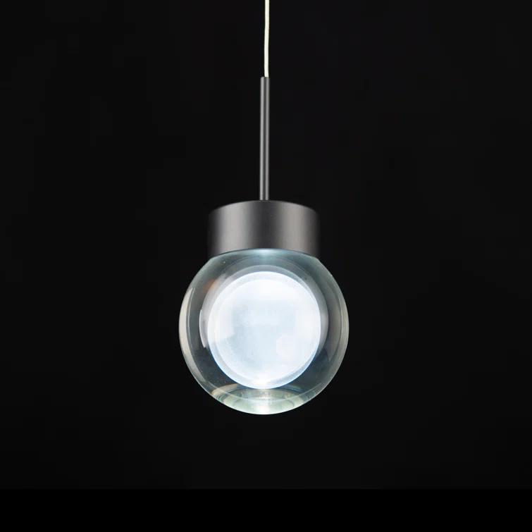 Double BubbleSingle Globe Dimmable LED Pendant