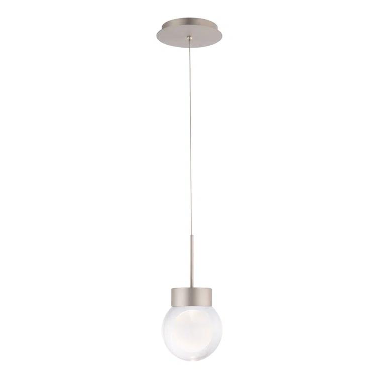 Double BubbleSingle Globe Dimmable LED Pendant