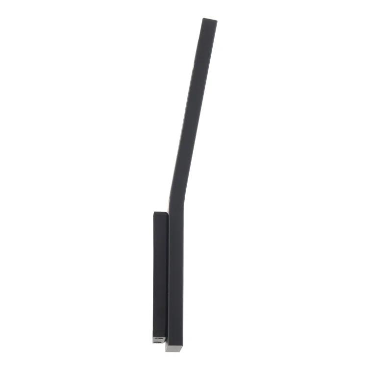 Sleek Black LED Sconce with Clear Diffuser - Dimmable, 11" H