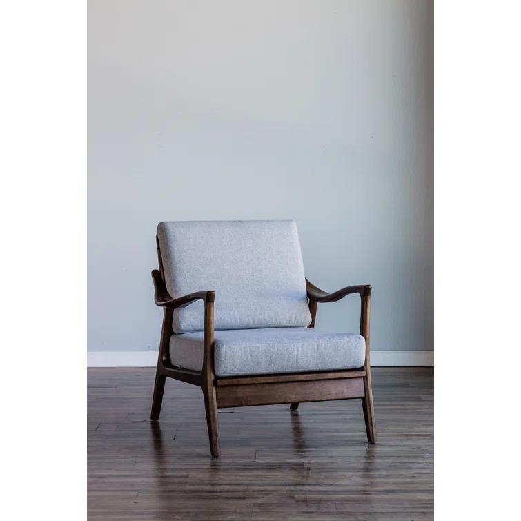 George Oliver Boye Slate Lounge Chair with Removable Cushions