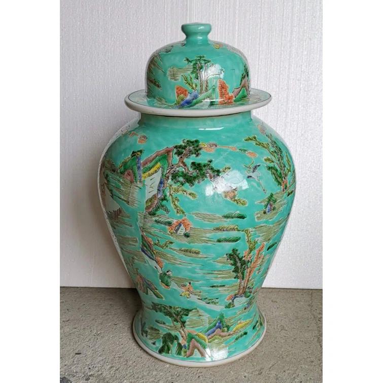 Chinoiserie Handmade Decorative Urns & Jars
