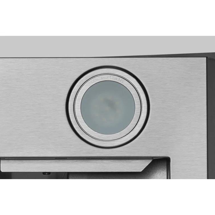 Hauslane Hauslane 30" Stainless Steel 600 CFM Convertible Island Range Hood with Baffle Filter IS-200SS-30