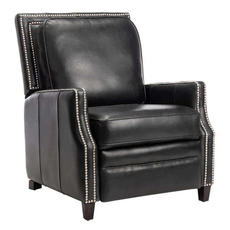 Buddy Leather Recliner - Black - Safavieh