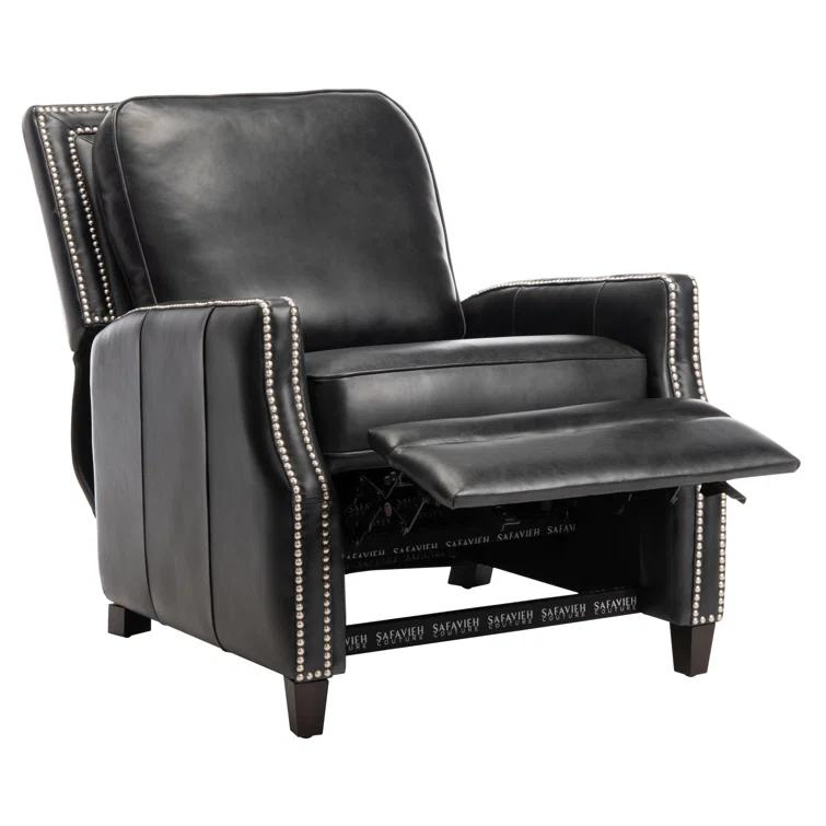 Buddy Leather Recliner - Black - Safavieh