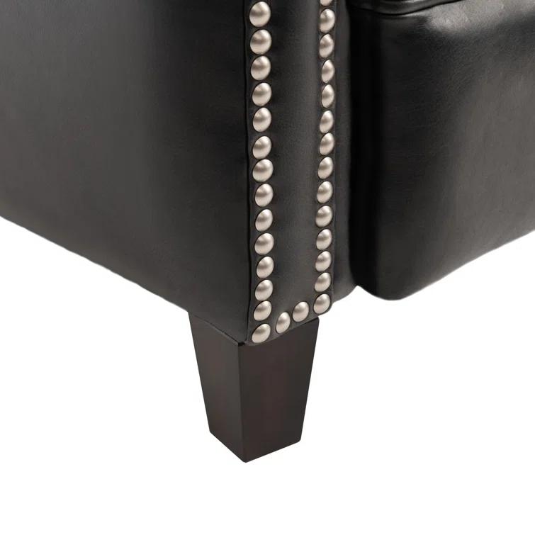 Buddy Leather Recliner - Black - Safavieh
