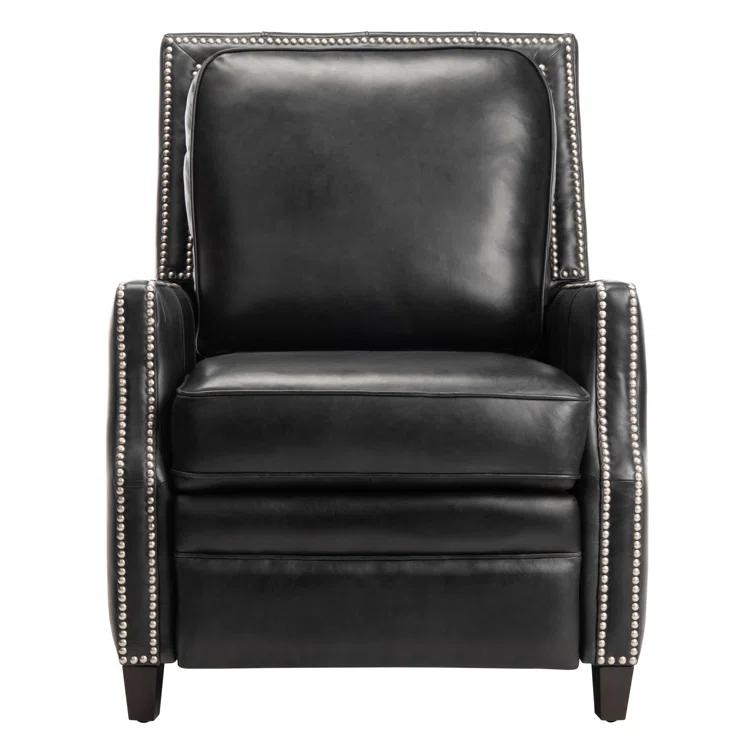 Buddy Leather Recliner - Black - Safavieh