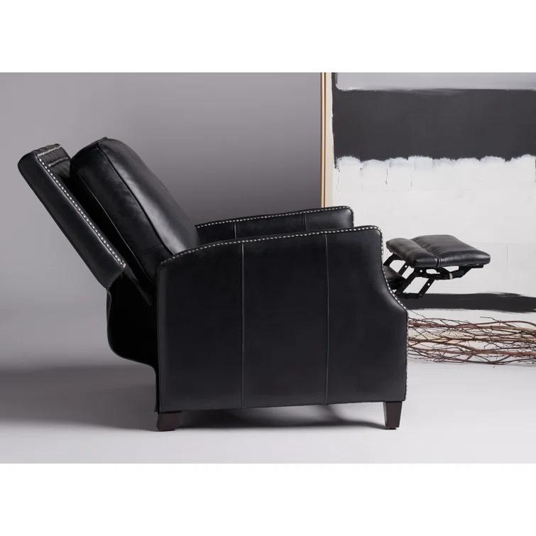 Buddy Leather Recliner - Black - Safavieh