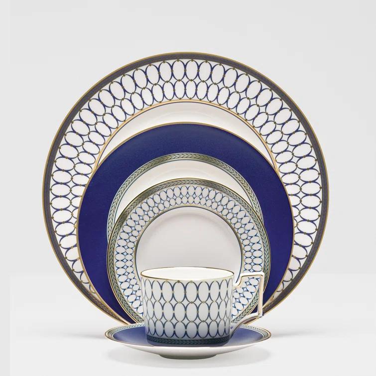 Wedgwood Renaissance Gold 5 Piece Place Setting