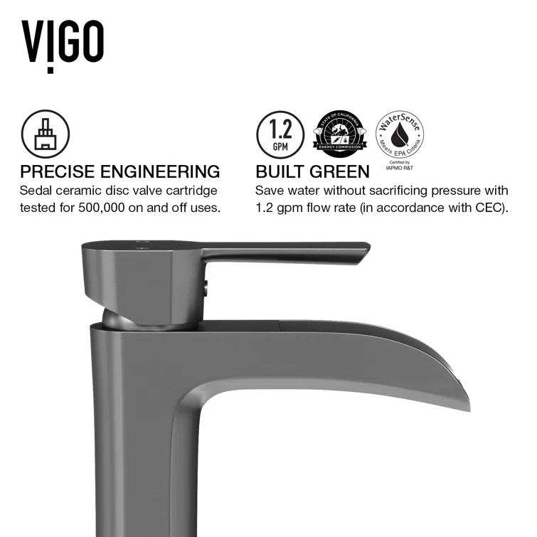 Niko 11" H Single Handle Vessel Sink Bathroom Faucetwith Pop-up Drain