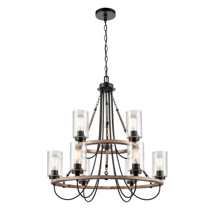 Paladin 9 - Light Dimmable Cylinder Chandelier