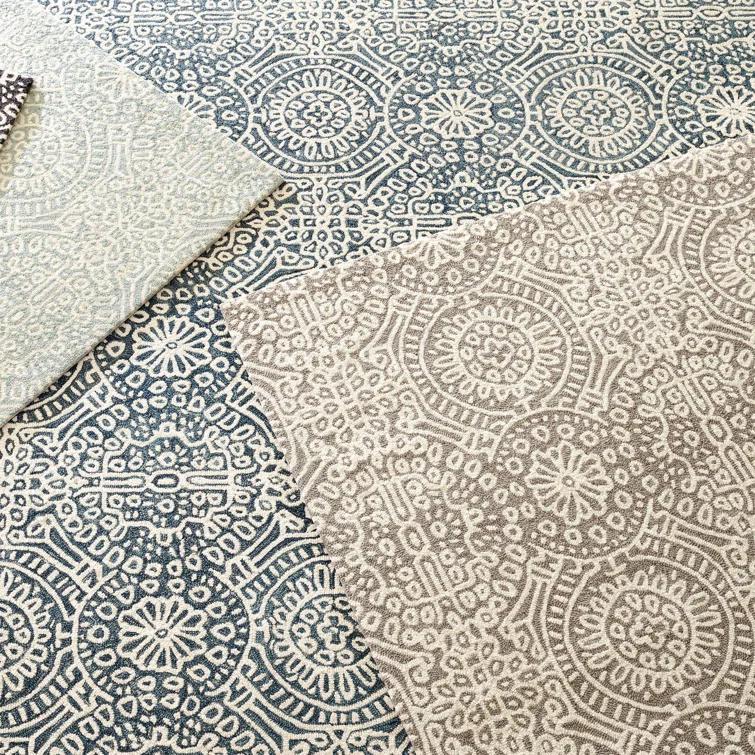 Temple Taupe Hand Micro Hooked Wool Rug