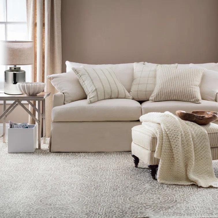 Temple Taupe Hand Micro Hooked Wool Rug