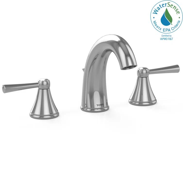 Silas® Widespread Bathroom Faucet with Drain Assembly