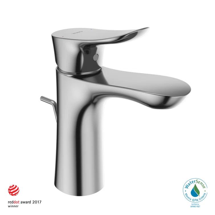 Single Hole Bathroom Faucet with Drain Assembly and Comfort Glide Technology