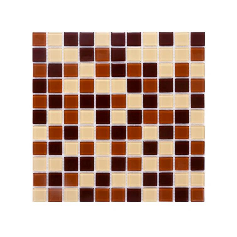 WS Tiles® 1" x 1" Straight Edge Glass Mosaic Tile