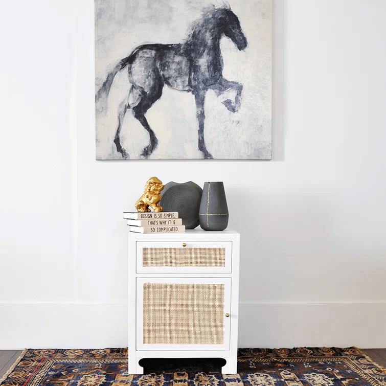 Worlds Away Ruth Solid Wood Accent Cabinet