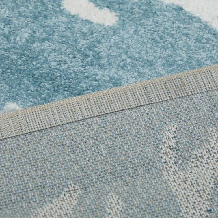 Boca Blue/White Area Rug