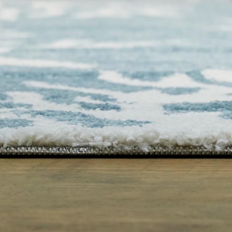 Boca Blue/White Area Rug