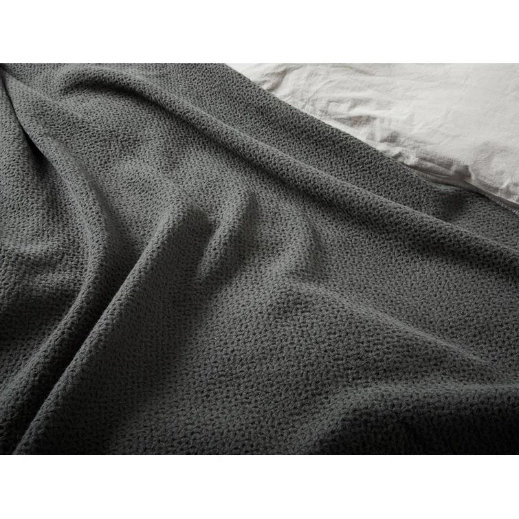 Coyuchi Honeycomb Hand Woven Throw Blanket