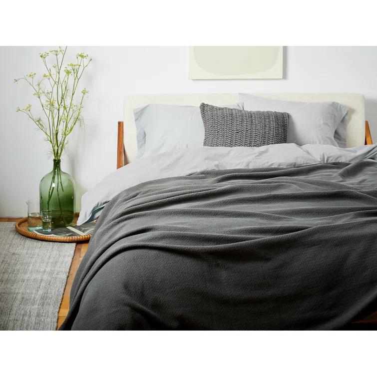 Coyuchi Honeycomb Hand Woven Throw Blanket