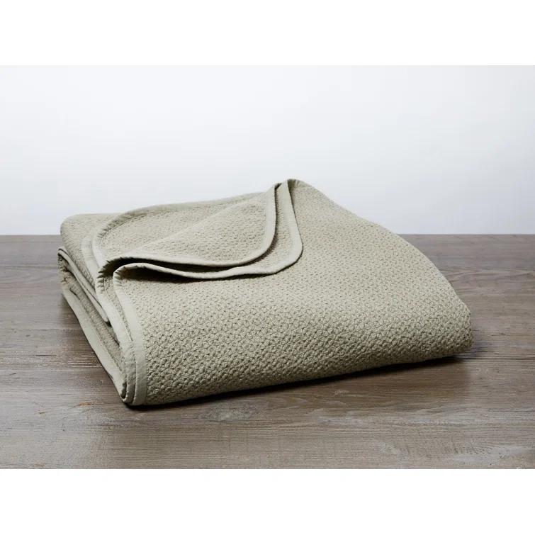 Coyuchi Honeycomb Hand Woven Throw Blanket