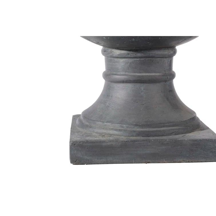 Alfresco Home Jovina Fiberstone Small Urn Planter in Antique Dark Bronze