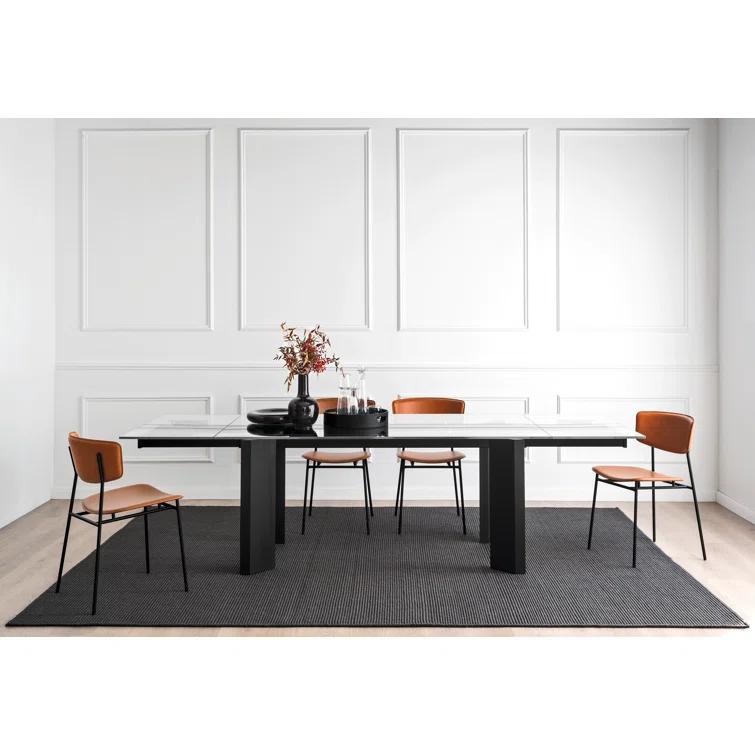 Fifties Metal Chair with Upholstered Seat and Back