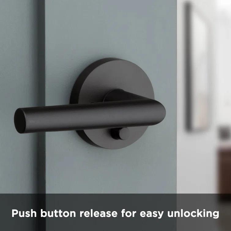 Milan Privacy Door Lever with Round Rosette