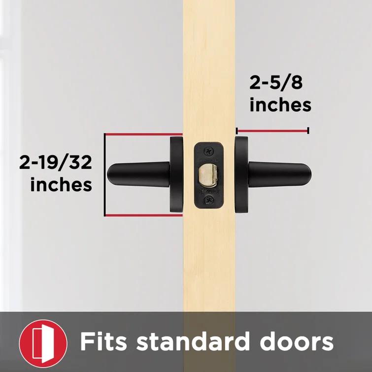 Milan Privacy Door Lever with Round Rosette