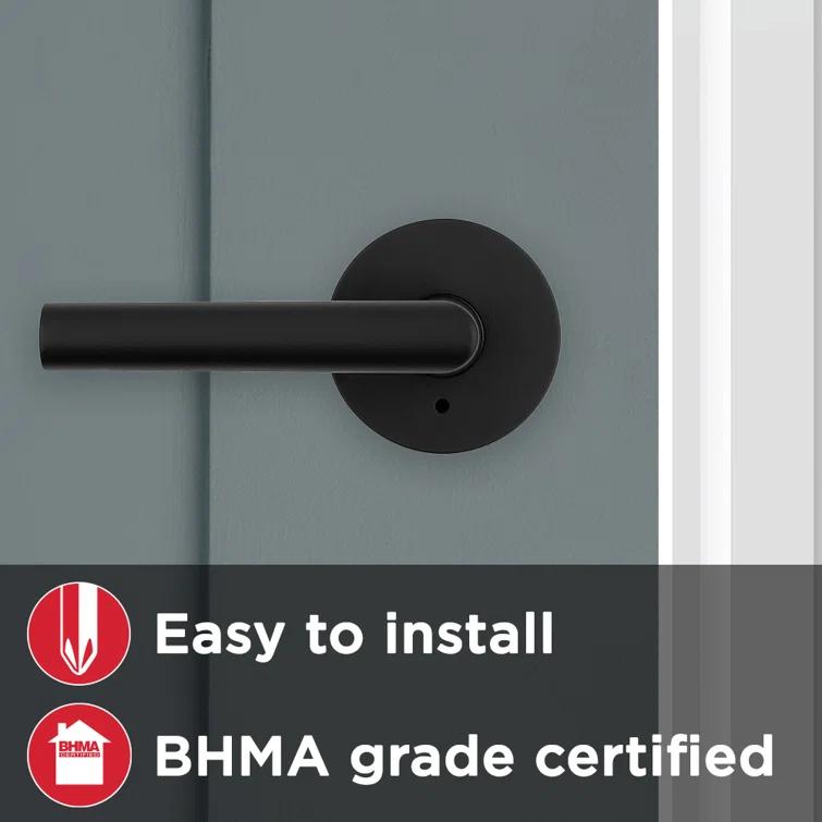 Milan Privacy Door Lever with Round Rosette