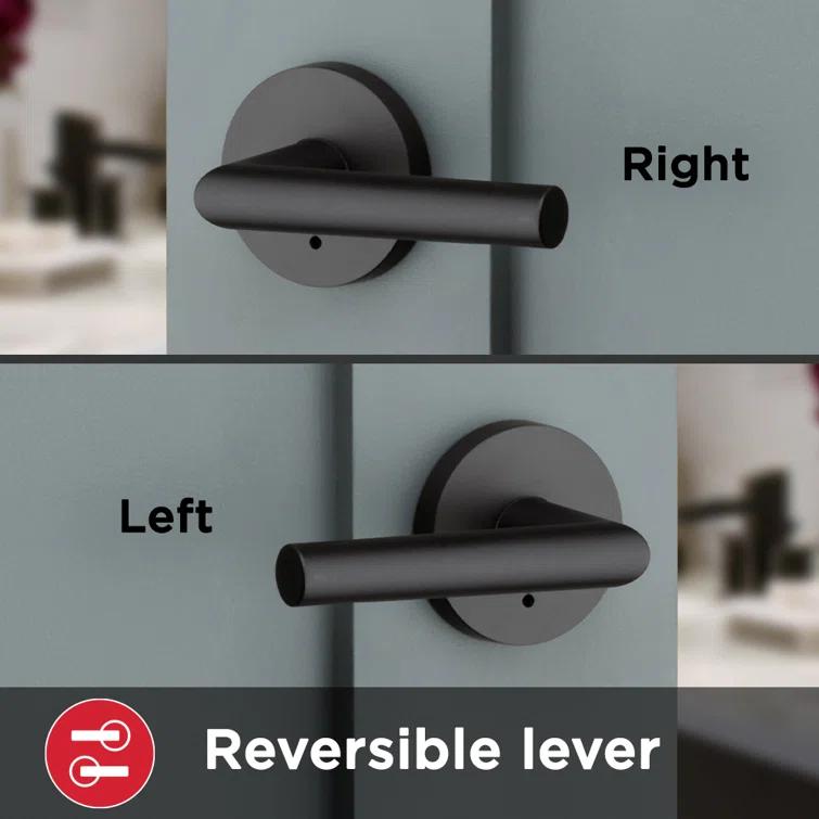Milan Privacy Door Lever with Round Rosette