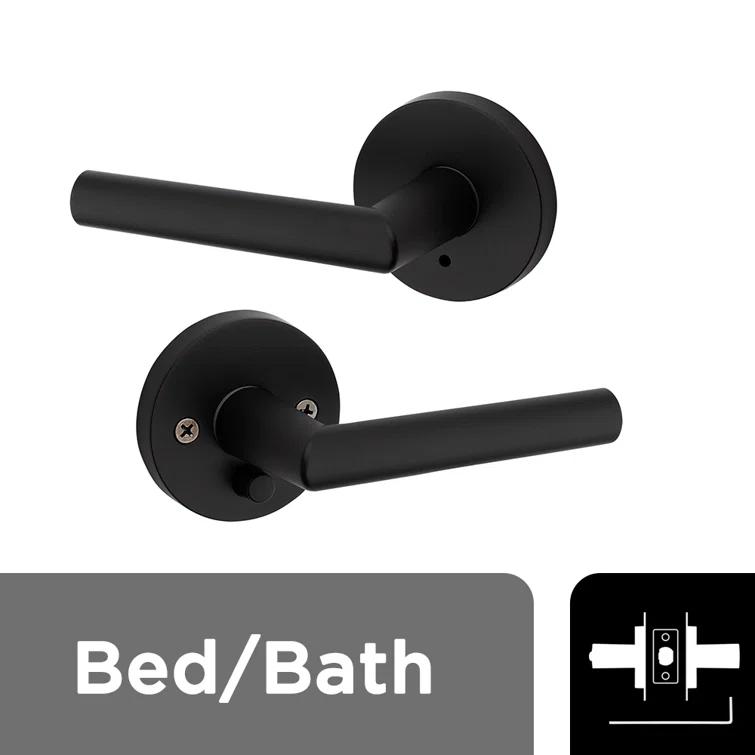 Milan Privacy Door Lever with Round Rosette