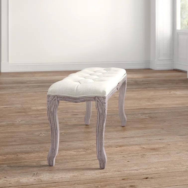 Modway Regal Vintage French Upholstered Fabric Bench