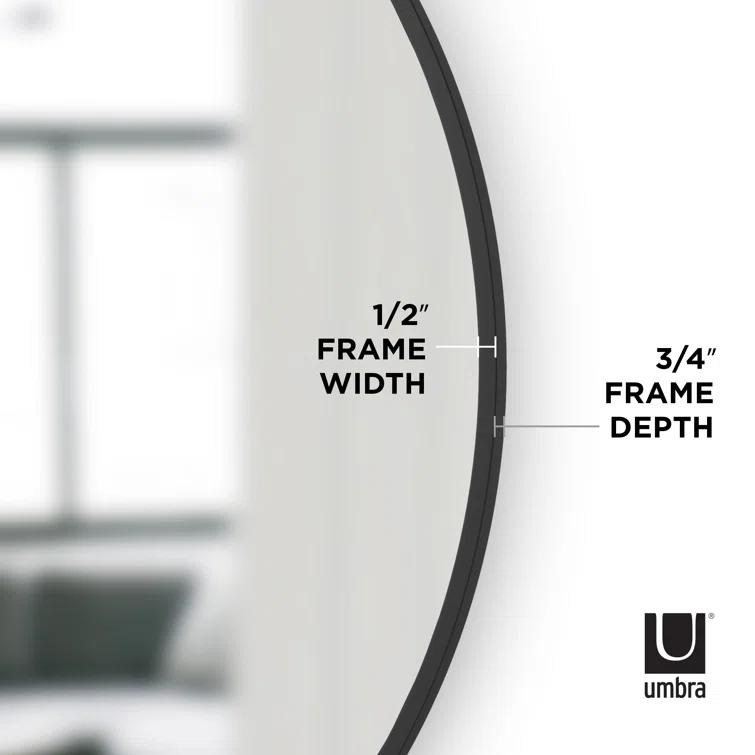 Hub Rubber Round Mirror