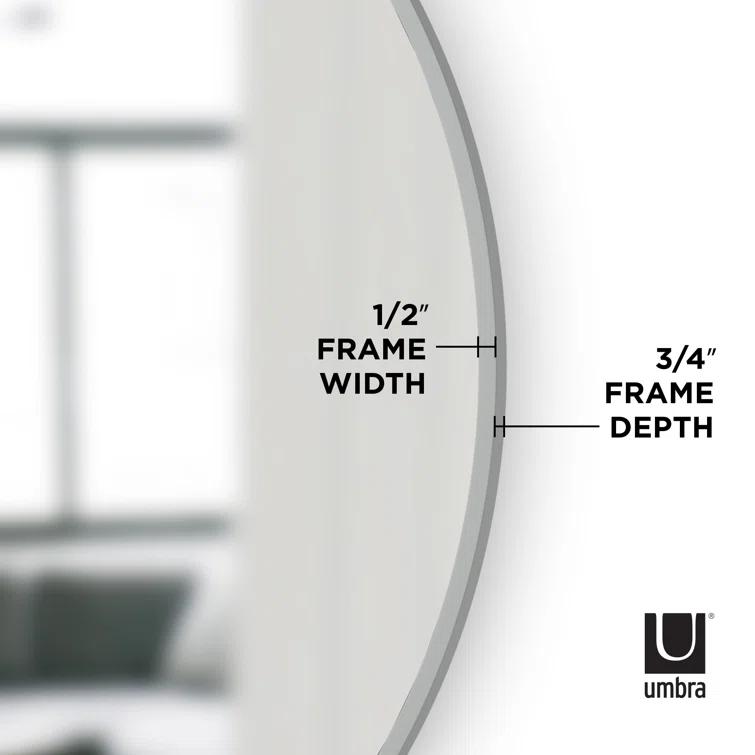 Hub Rubber Round Mirror