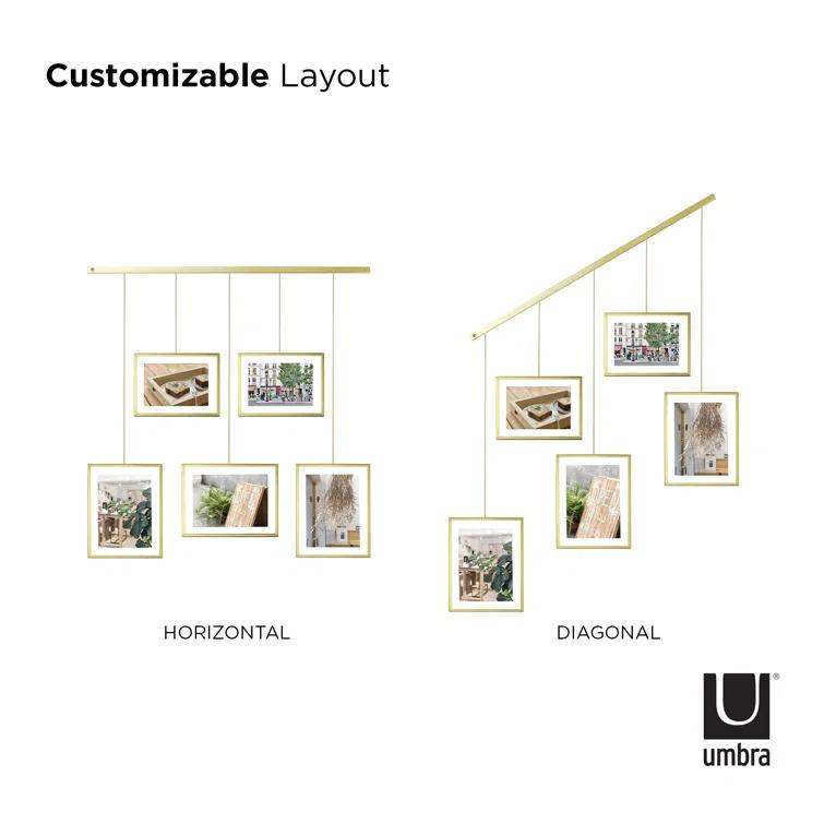 5-Piece Matte Metal Collage Frame Set