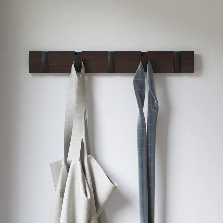 Flip 5 - Hook Solid Wood Coat Rack