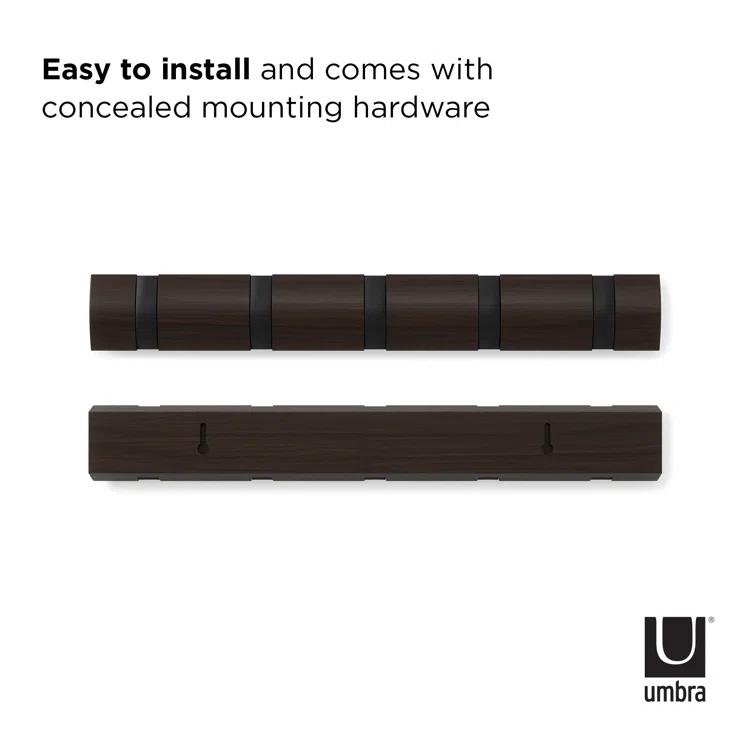 Flip 5 - Hook Solid Wood Coat Rack