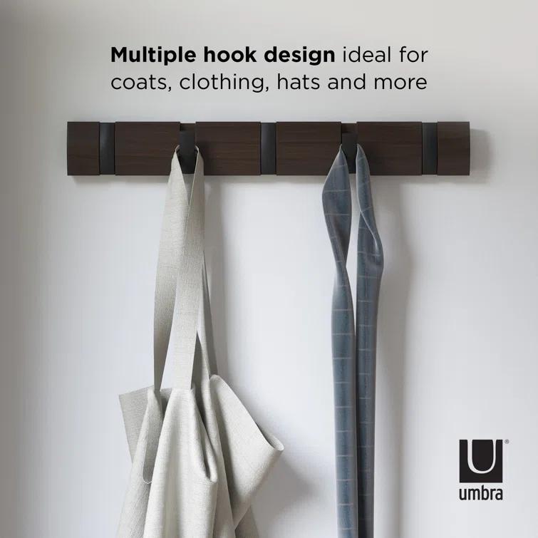 Flip 5 - Hook Solid Wood Coat Rack