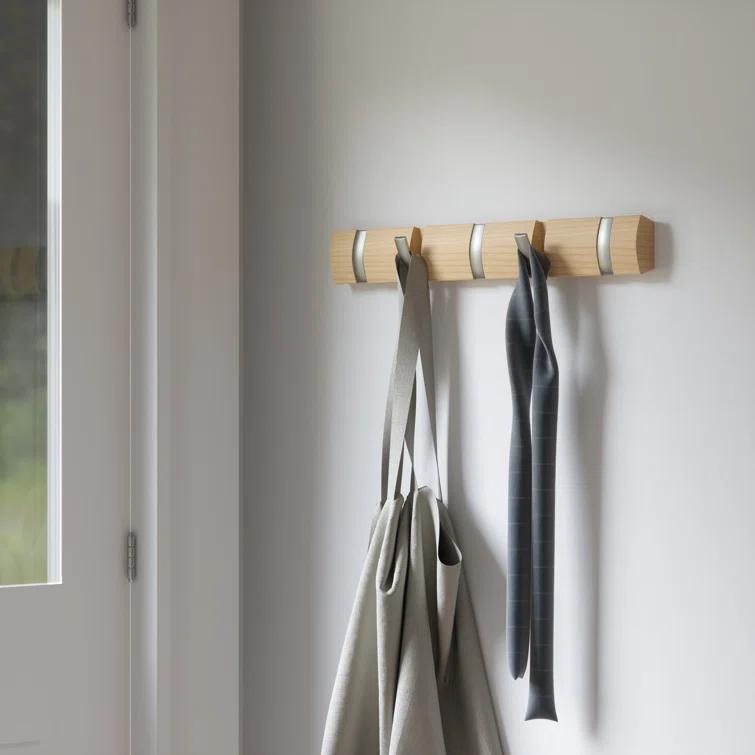 Flip 5 - Hook Solid Wood Coat Rack