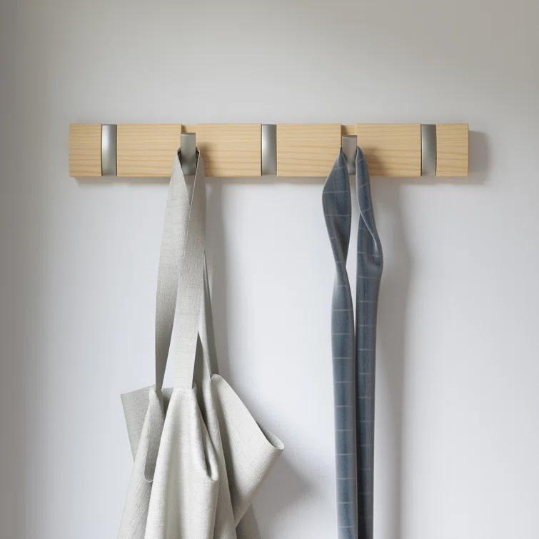 Flip 5 - Hook Solid Wood Coat Rack
