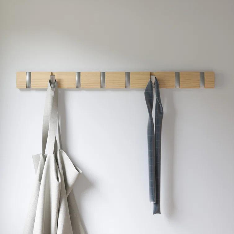 Flip 8 - Hook Solid Wood Coat Rack