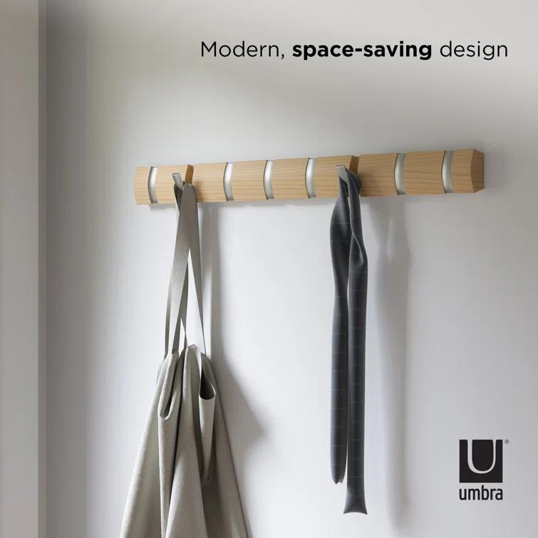 Flip 8 - Hook Solid Wood Coat Rack
