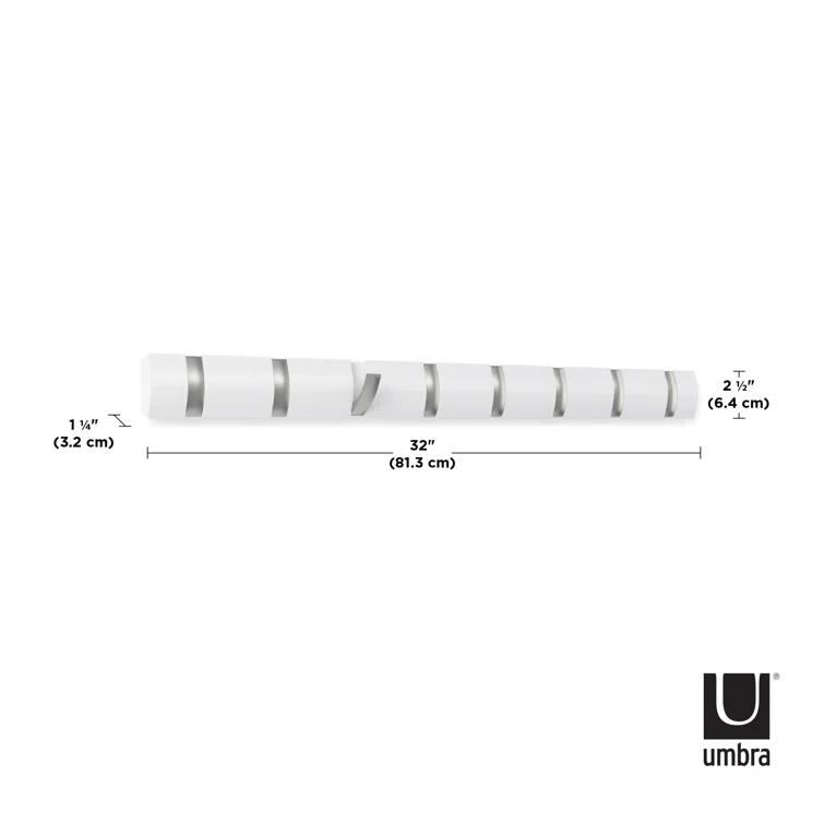 Flip 8 - Hook Solid Wood Coat Rack