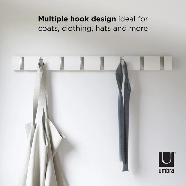 Flip 8 - Hook Solid Wood Coat Rack