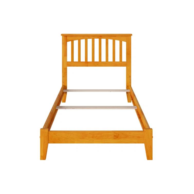 Solid Wood Panel Bed by Winston Porter