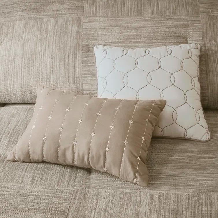 Madison Park Walter 7 Piece Printed Weave Seersucker Comforter Set