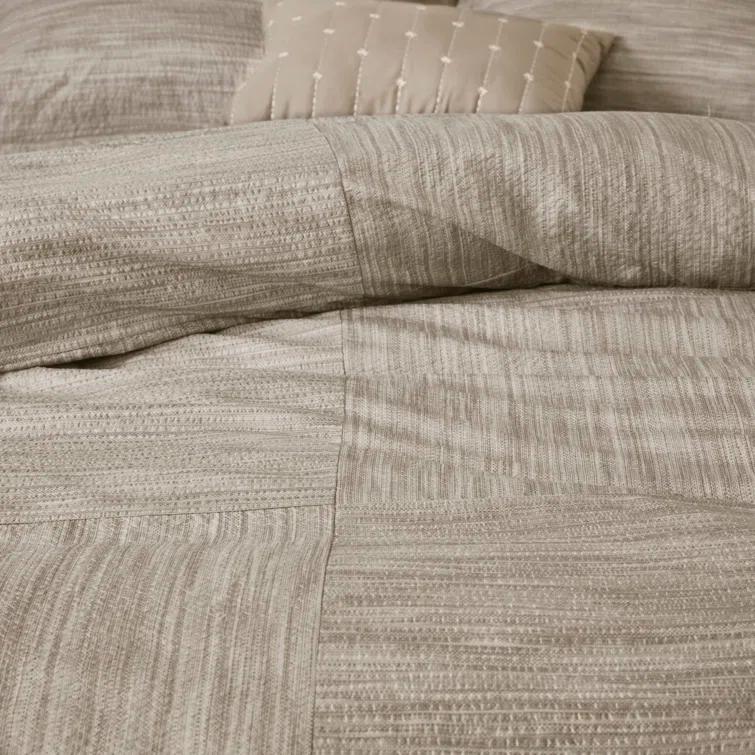 Madison Park Walter 7 Piece Printed Weave Seersucker Comforter Set