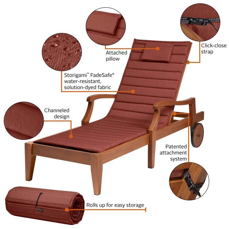 Outdoor Chaise Lounge Cushion