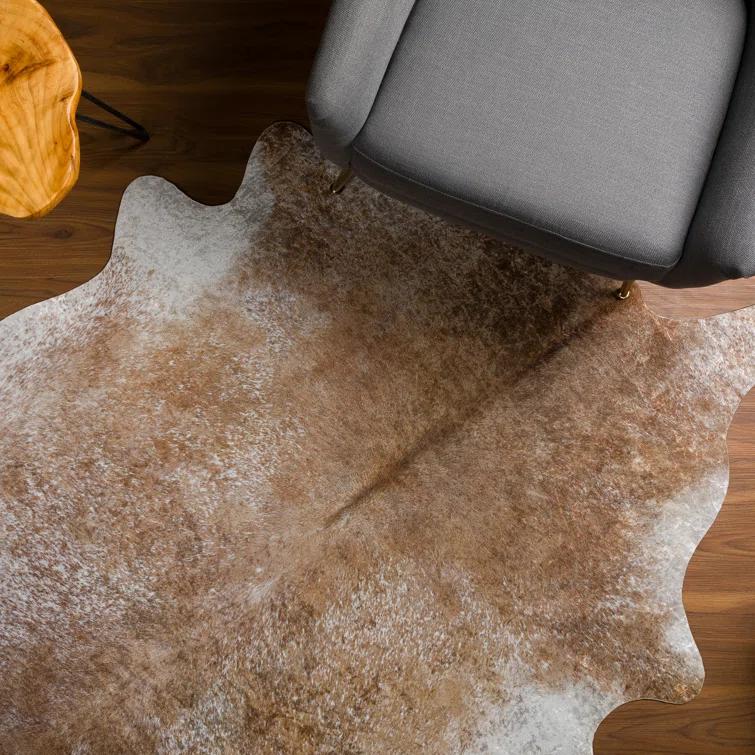 Albury Animal Print Brown Area Rug